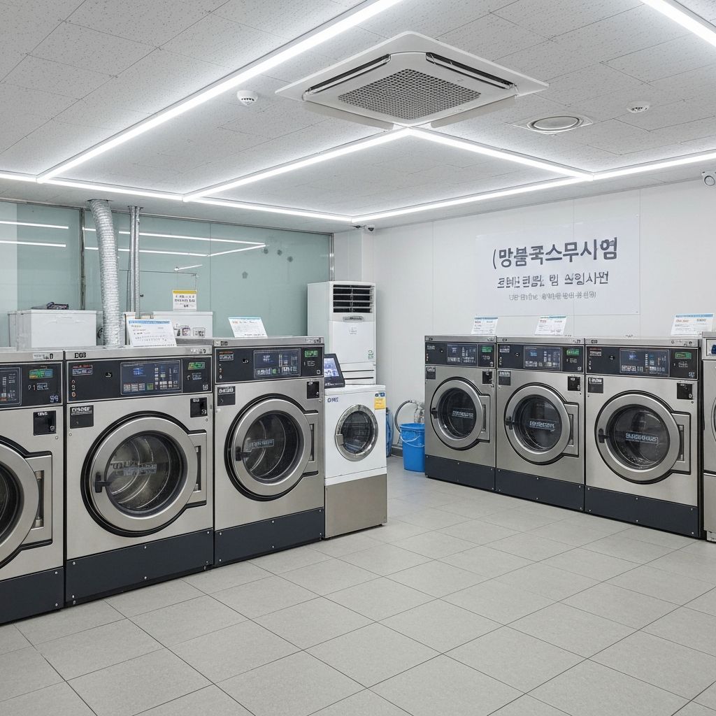 최신 세탁 장비